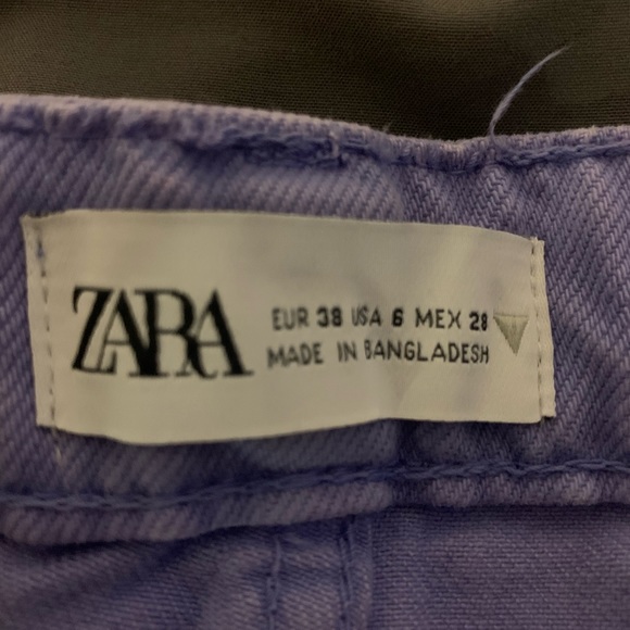 ZARA denim shorts light purple - Picture 3 of 4